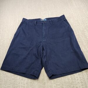 Vintage Polo Ralph Lauren Prospect Shorts Men 34 Blue High Rise Cotton Trouser